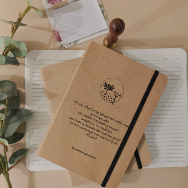 Brown kraft paper softbound diary
