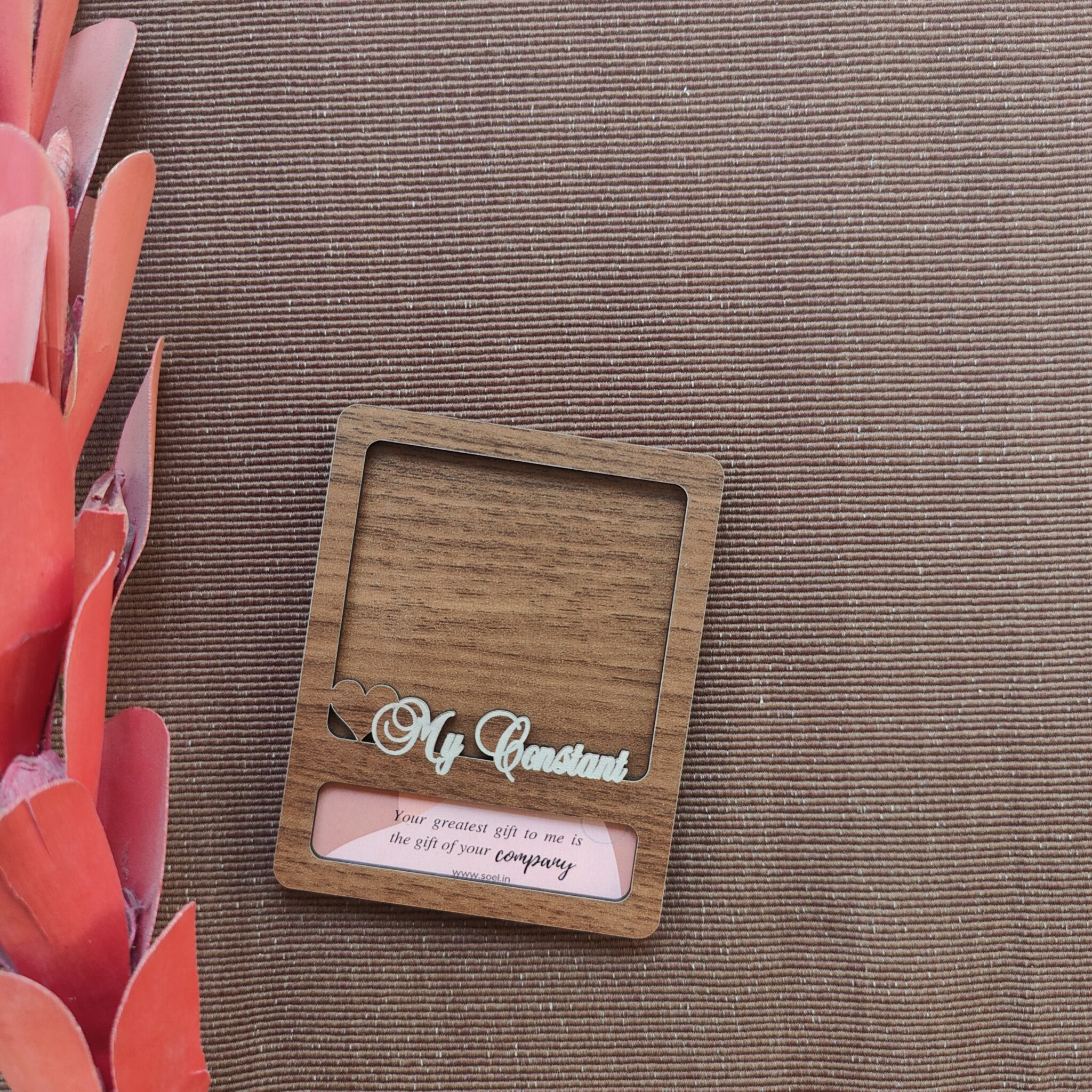Magnetic Wooden Polaroid Frame image 3