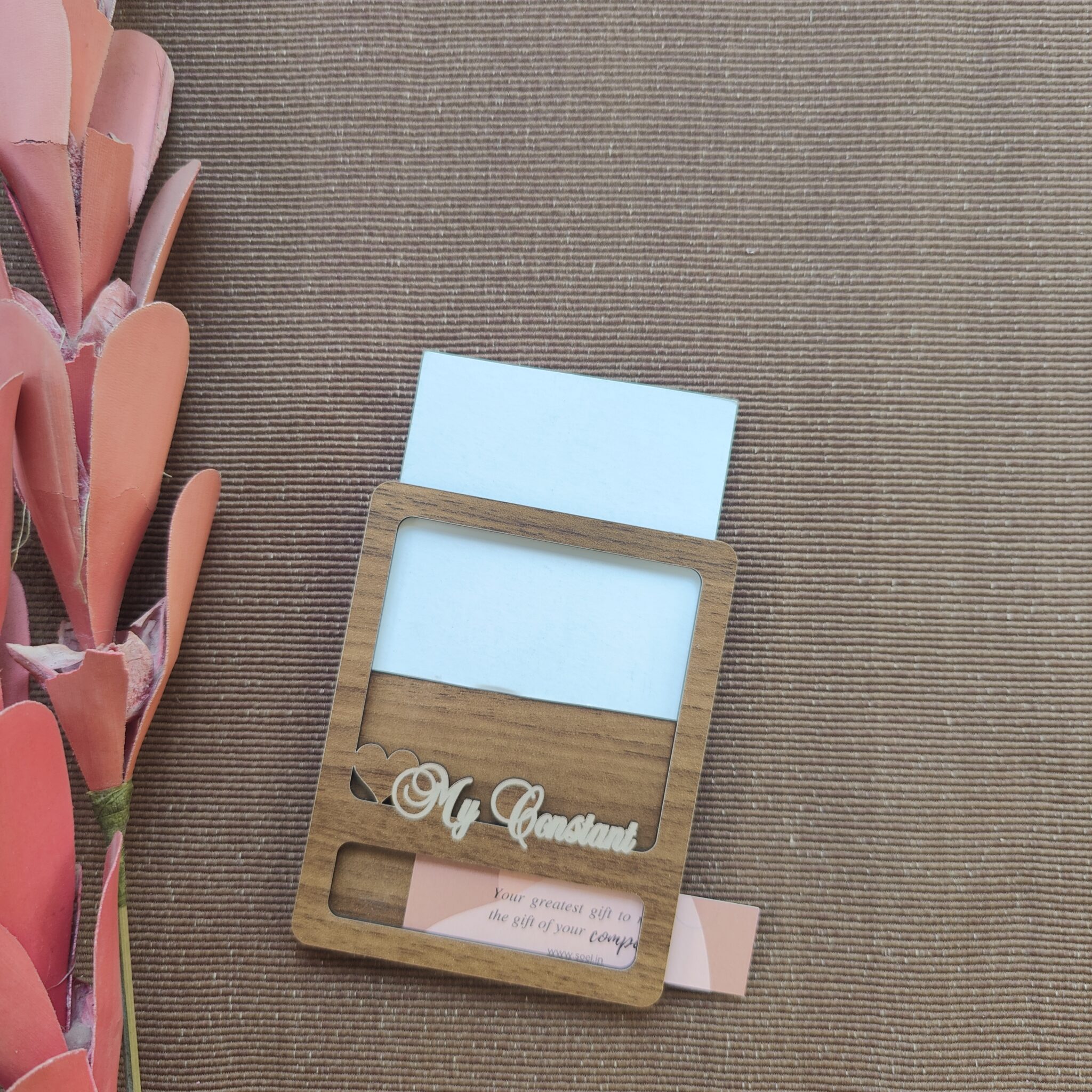 Magnetic Wooden Polaroid Frame image 4