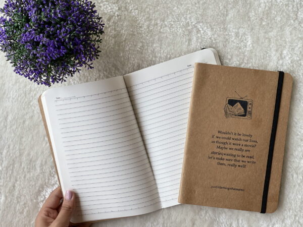 Brown kraft paper softbound diary
