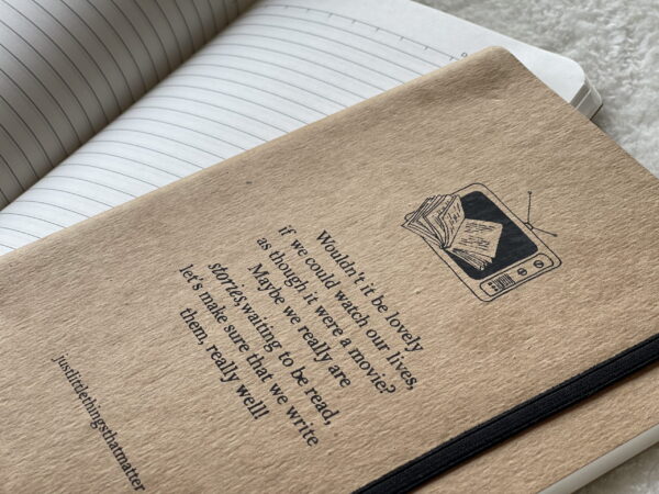 Brown kraft paper softbound diary