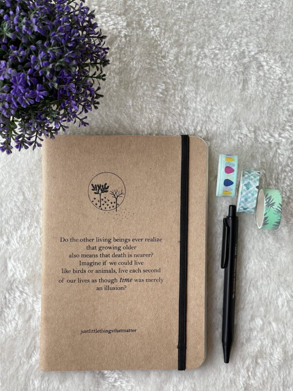 Brown kraft paper softbound diary