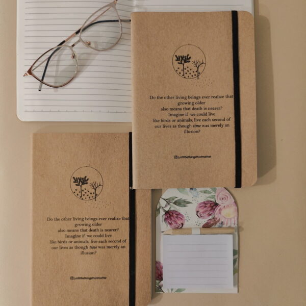 Brown kraft paper softbound diary