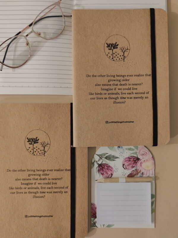 Brown kraft paper softbound diary
