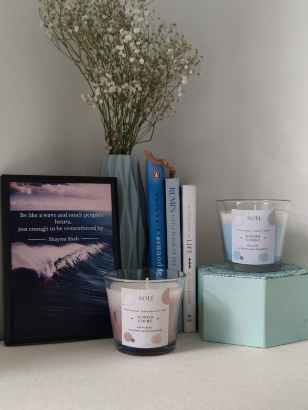 soel color block candles pack of 2 image