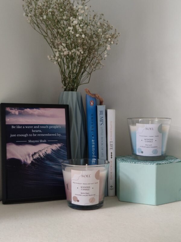 soel color block candles pack of 2 image
