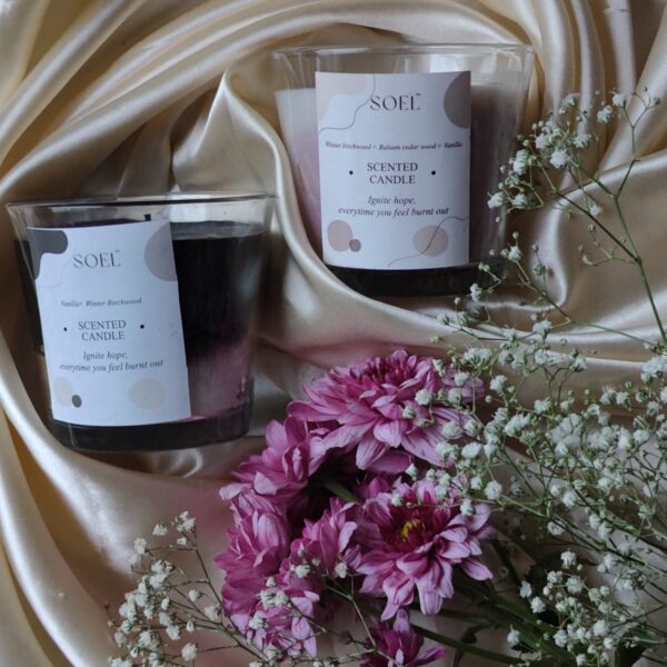 soel color block candles pack of 2 image