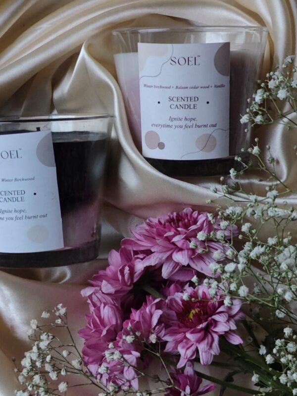 soel color block candles pack of 2 image