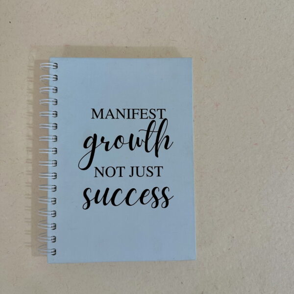manifest growth diary hardback