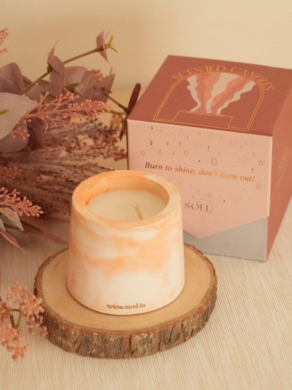 concrete jar scented candle gift box candle soel rated #1 corporate gifting brand in gujarat