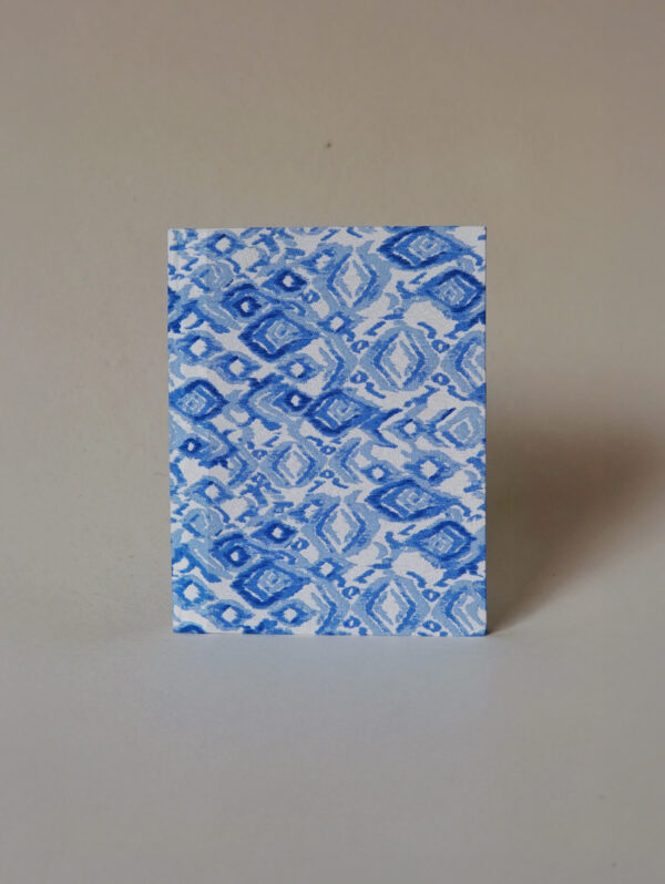 Upcycled Fabric Blue Block Print Diary