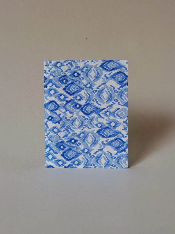 Upcycled Fabric Blue Block Print Diary