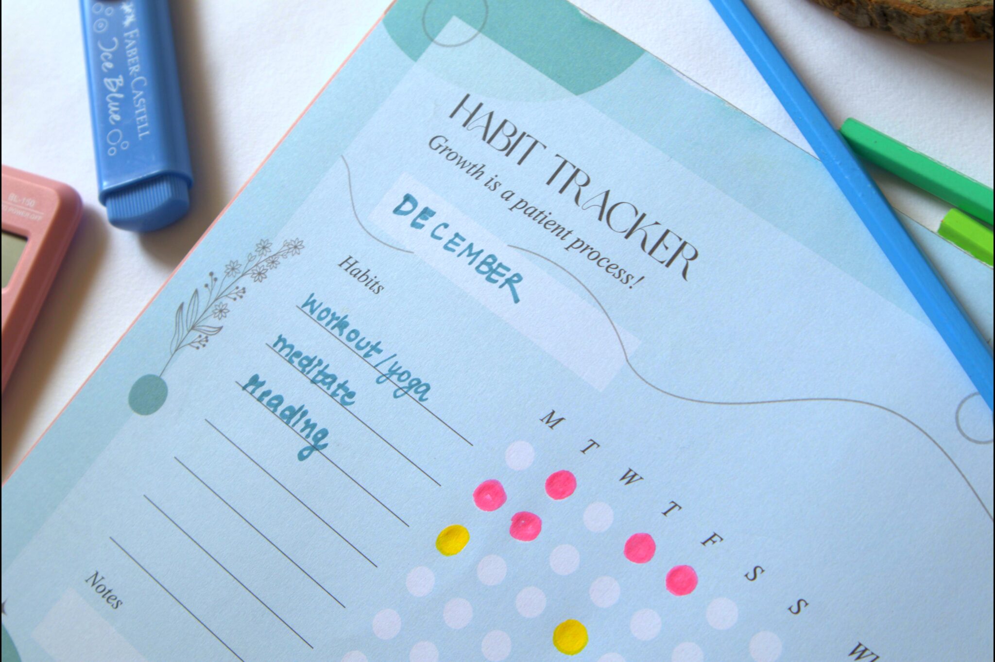Aesthetic Weekly Habit Tracker thumbnail 5