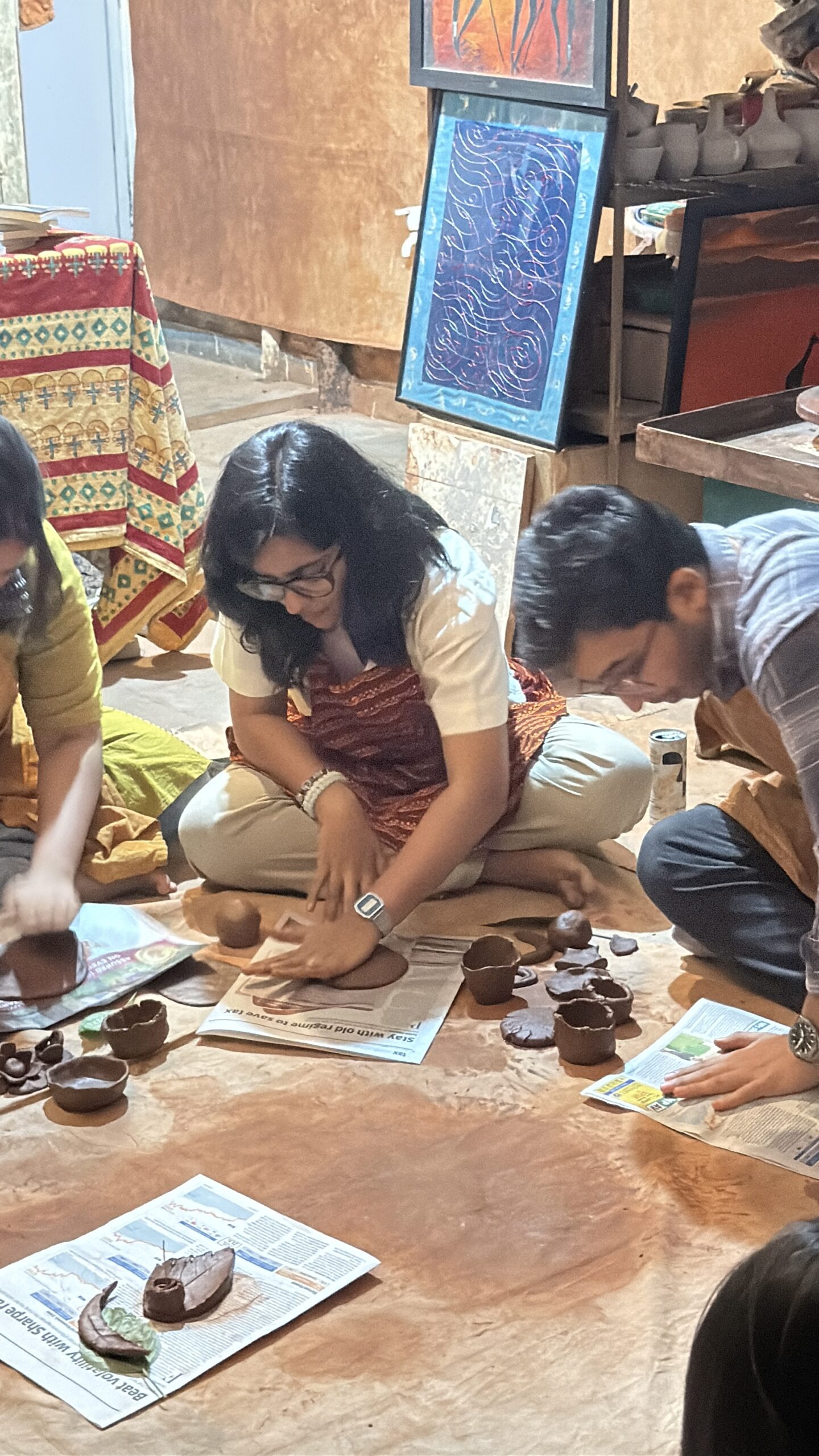 Crafting light and Clay Immersive pottery experience 1