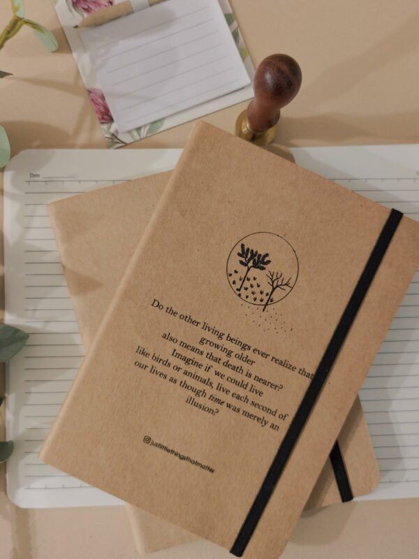 Brown kraft paper softbound diary