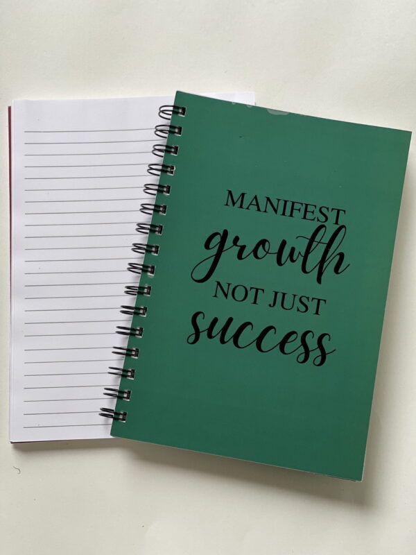 manifest growth not success wiro a5 diary