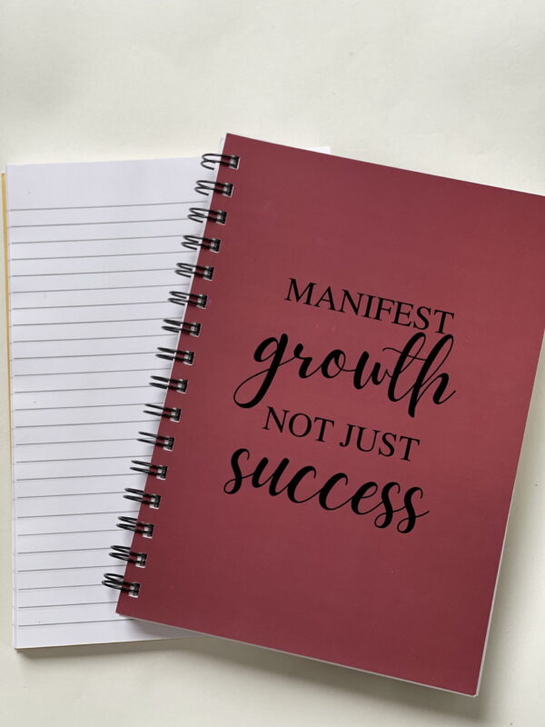 manifest growth not success wiro a5 diary