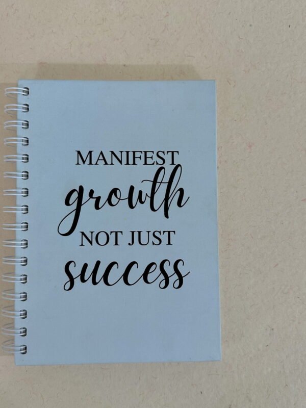 manifest growth diary hardback