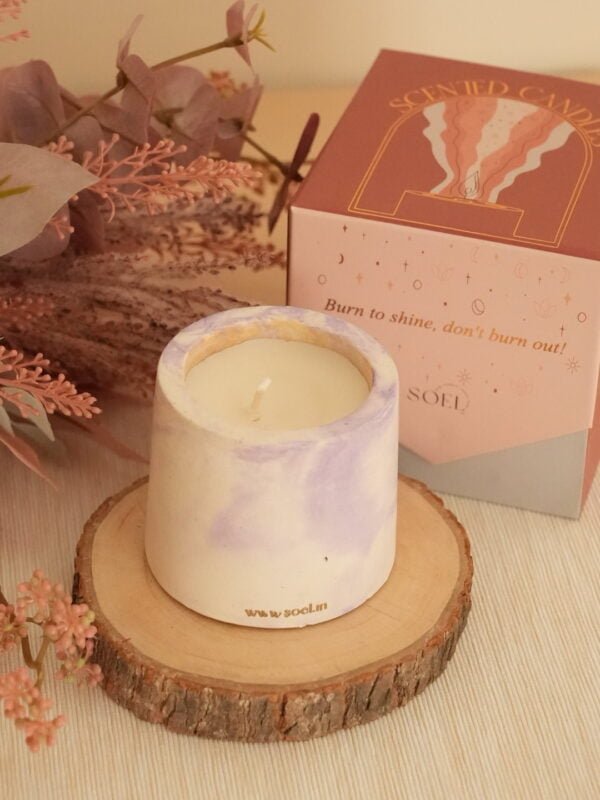 concrete jar scented candle gift box candle soel rated #1 corporate gifting brand in gujarat