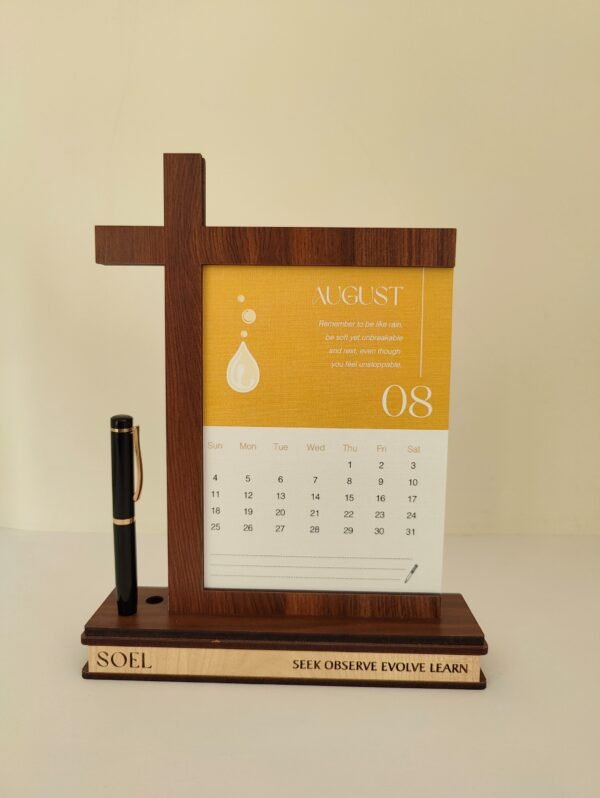 calendar for 2024 with wooden stand rated #1 corporate gifting brand in Gujarat