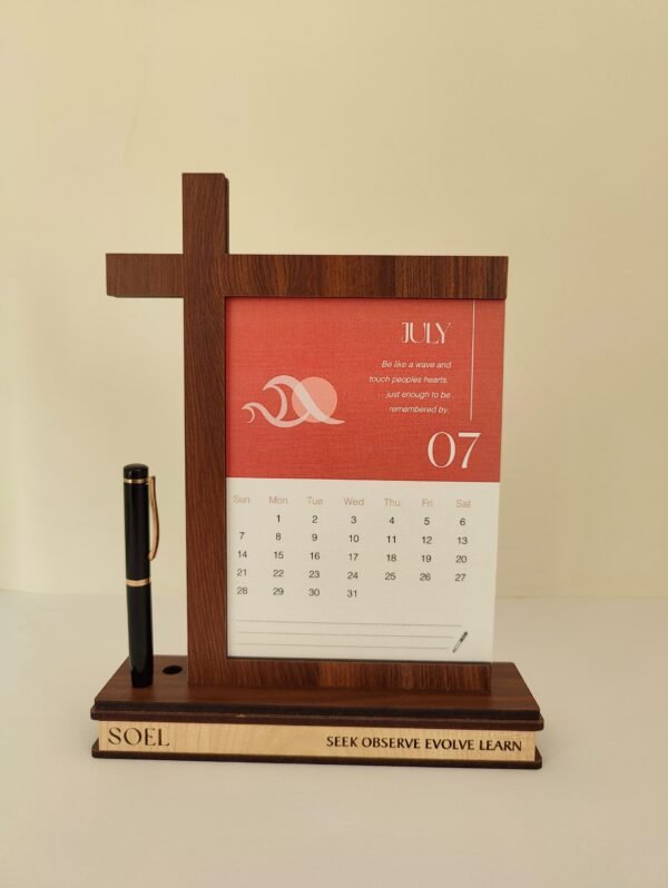 calendar for 2024 with wooden stand rated #1 corporate gifting brand in Gujarat